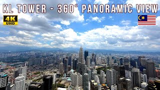 KL Tower (Menara), Malaysia 🇲🇾 | 360° Panoramic Amazing Street View of Kuala Lumpur | KLCC |