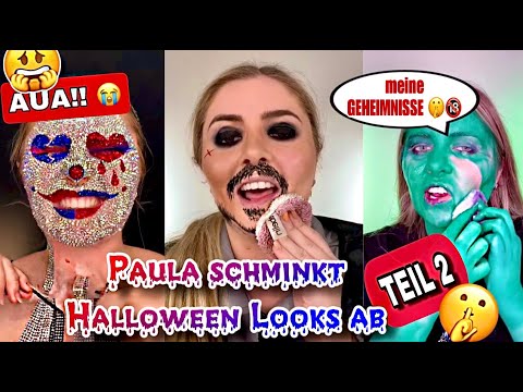 Paulas HALLOWEEN ABSCHMINKEN! ➡️ Teil 2 😱💀 + private Storytimes 🤫