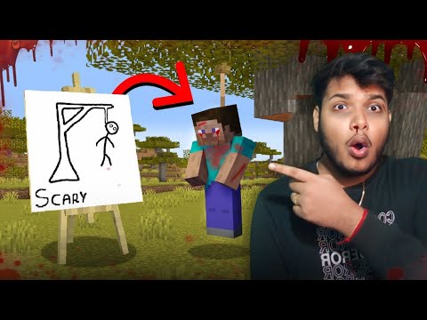 Minecraft Any Scary Build You draw You Get !