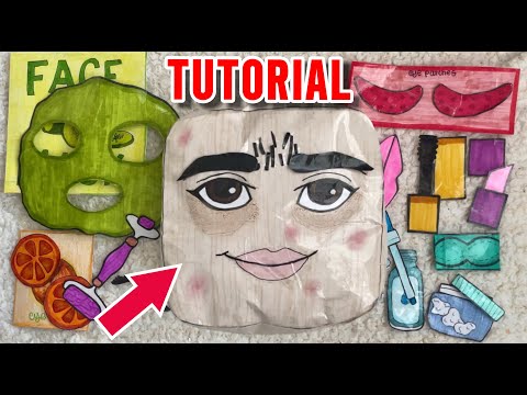 ROBLOX BADDIE PAPER SQUISHY TUTORIAL + SKIN CARE ACCESSORIES!