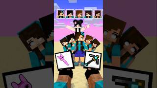 Help Herobrine Girls to Choose and Break a Bedrock #queennevercry #shorts #helpherobrine #newupload
