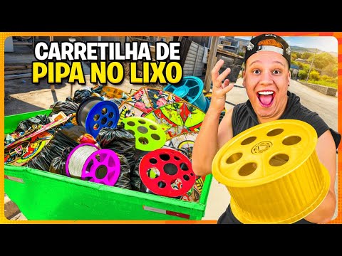 ENCONTREI UMA CARRETILHA DE PIPA DOURADA NO LIXO! FEITA DE OURO!