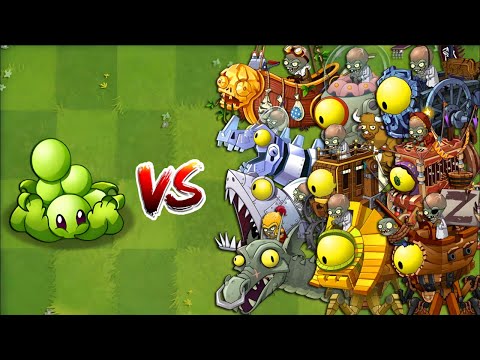 PvZ 2 Shuttle Final Bosses - Succulent Grape Premium Plants Power-Up vs ALL Final Bosses Fight!