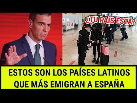 Los 7 países LATINOS que más EMIGRAN a ESPAÑA