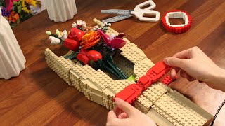Wrap flowers with LEGO Bricks 💐