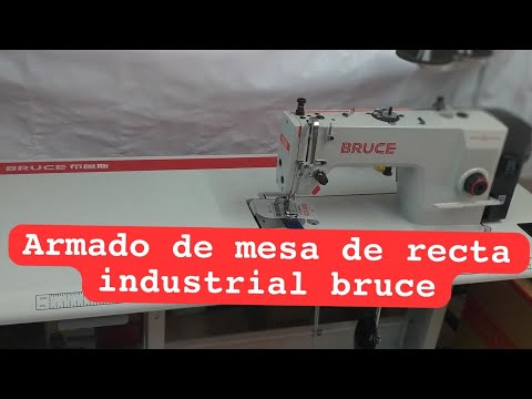 Armado de mesa de recta industrial recta bruce