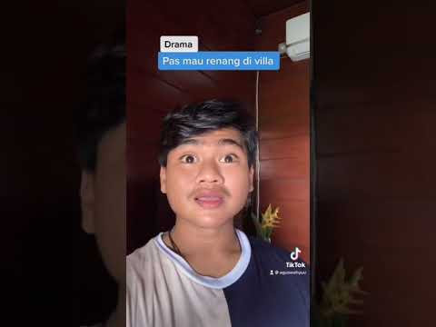 Tiktok aguswahyuu || Drama pas mau renang di villa #shorts