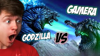 Reacting to GODZILLA vs GAMERA the BATTLE!