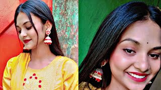 simple and easy festival makeup look under-₹200😍😍