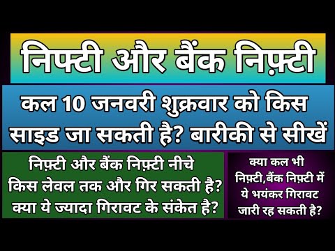 क्या कल निफ़्टी,बैंकनिफ्टी में भयंकर गिरावट जारी रहेगी?Nifty & BankNifty Prediction for Friday