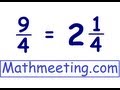 Converting Improper Fractions to Mixed Numbers
