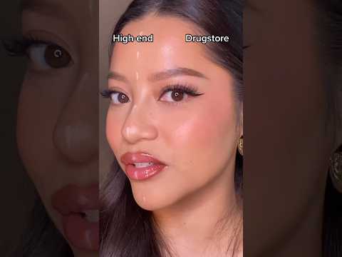 High-end vs drugstore makeup! Which is better? #shorts #makeup #makeupreviews
