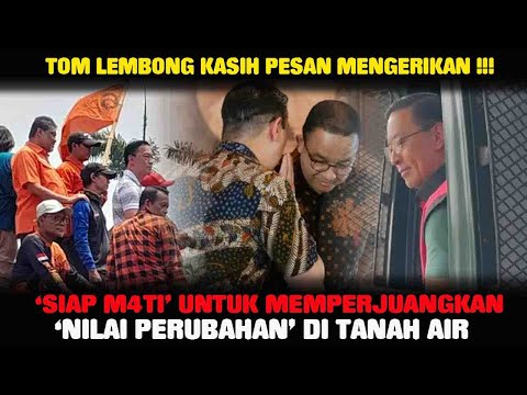 Pesan Mengerikan Tom Lembong Dari Penjara