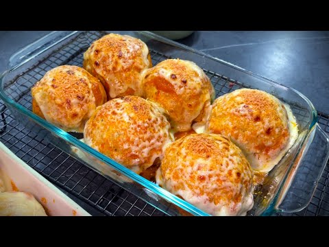 Exquisitas ALBONDIGAS de Pollo rellenas... IMPERDIBLES