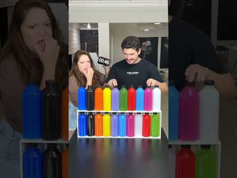 Bottles correct time challenge games 😁 #youtubeshorts #shorts #trending #familygames #usa #games#fun