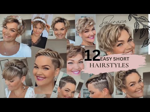 How To Style A Short Pixiecut | 12 Easy Short Hair Styles | SALIRASA