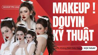 MAKEUP DOUYIN HOT NHẤT | Cách Trang Điểm Mắt – Mi – Môi Làm Khách Trầm Trồ
