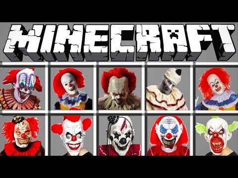 NOVOS IT PALHAÇOS ASSASSINOS ADICIONADOS ao MINECRAFT