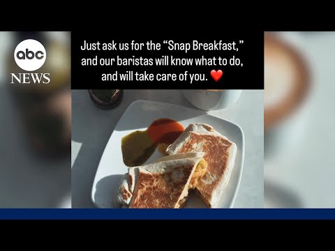 YouTube video thumbnail: Coffee Shop Raises More Than $184k for Free Breakfast for SNAP Recipients