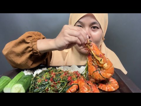 UDANG CABAI PEDAS SAYUR KANGKUNG||PEDASNYA MERATA, LEBIH SUKA UDANG TANPA DIKUPAS