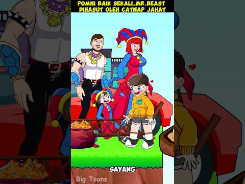 Pomni Baik Sekali,Mr.Beast Dihasut Oleh Catnap Jahat #shorts