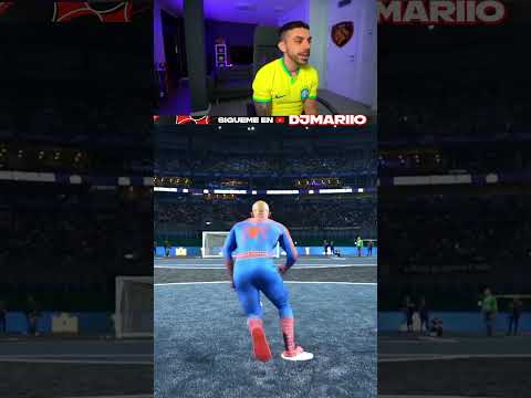 SPIDERMAN LANZANDO UN PENALTI EN LA KINGS LEAGUE 😂 #djmariio #kingsleague