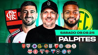 PALPITES DE FUTEBOL PARA O DIA 09 08 2025 (SÁBADO) | Boleiros Tips