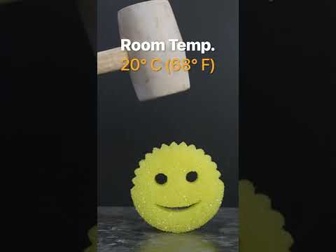 SCRUB DADDY vs. LIQUID NITROGEN #shorts #asmr #liquidnitrogen