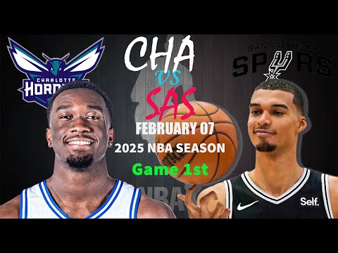 San Antonio Spurs vs Charlotte Hornets 1st QTR Game Highlights | NBA Season Feb 07, 2025