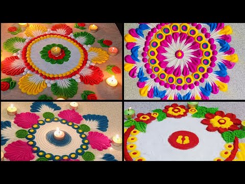 Beautiful Rangoli Designs | Festival Rangoli | Rangoli Kaise Banaye | Rangoli Making Idea