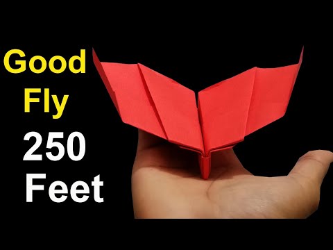 How To Make Paper Plane Easy that Fly Far - Over 250 feet