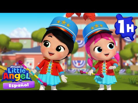 Desfile de la escuela✨| Canciones Infantiles🎵| Juega y aprende | Moonbug Español | Little Angel