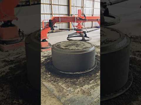 How Concrete Pipes are made in Factory #factory #shortsvideo #shorts
