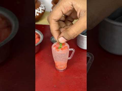 Mini Watermelon Mojito 🍉🍹#mini #miniature #mojito #watermelon #food #minicooking