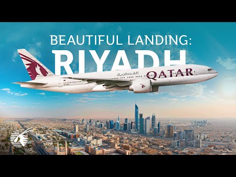 Beautiful landing in Riyadh, Saudi Arabia (4K)