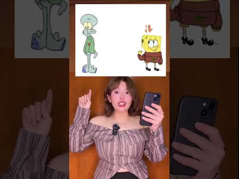 Bob esponja y Calamardo se juntan frente a ti #shorts