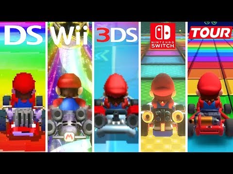 Evolution of Rainbow Road (1992-2019)