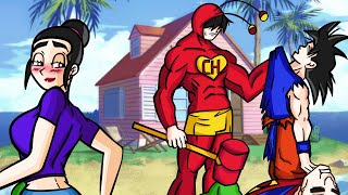 Goku ve la serie de Chespirito y se la descalabra a Milk - Parodia DBZ