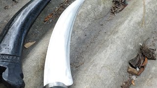 Cara mudah membuat pisau bahan bearing...