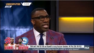 UNDISPUTED | Is Kawhi Leonard getting too much credit for lucky bounce? TOR def PHI 92-90