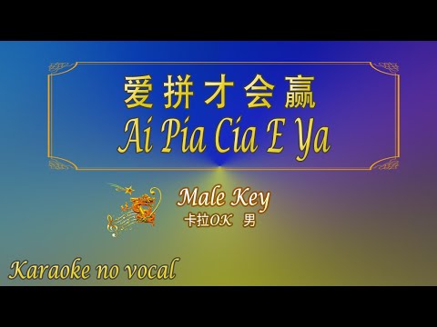 愛拚才會贏 【卡拉OK (男)】《KTV KARAOKE》 – Ai Pia Cia E Ya (Male)