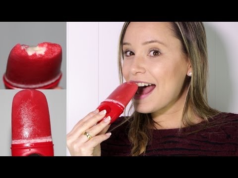 PICOLÉ DE MORANGO COM LEITE CONDENSADO (muito fácil!)