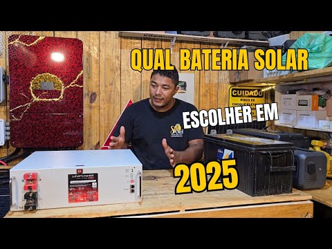 Bateria  para energia  solar qual escolher.