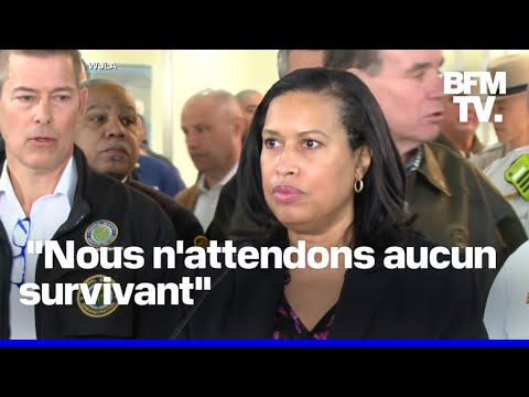 Crash à Washington: la conférence de presse après la collision entre un avion et un hélicoptère