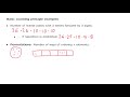 Counting Principles and Set Theory
