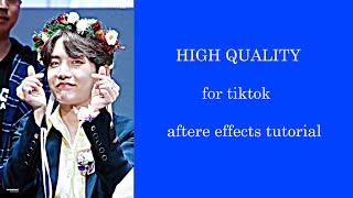 High Quality-after effcts tutorial (for tiktok )
