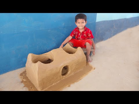 How to make two face clay oven | সহজ পদ্ধতিতে মাটি দিয়ে দুহারী চুলা তৈরি করা শিখুন