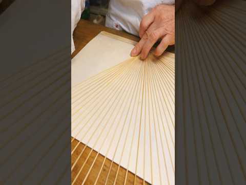 The process of making traditional Korean fans passed down from generation to generation.