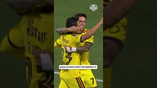 Raphael Veiga puts Club América ahead early with a beauty from distance #ligamx #soccer #clubamerica