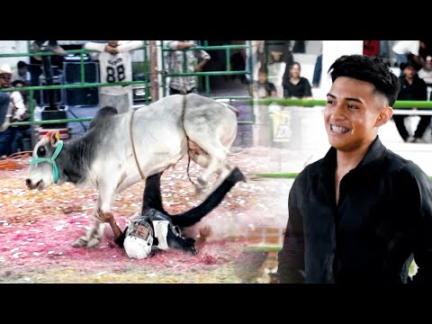 ¡¡¡SE BAJÓ EL MÚSICO DE LA BANDA A MONTARLE AL TORO!!! SE LLEVÓ DINERO, APLAUSOS Y UN BUEN PORRAZO
